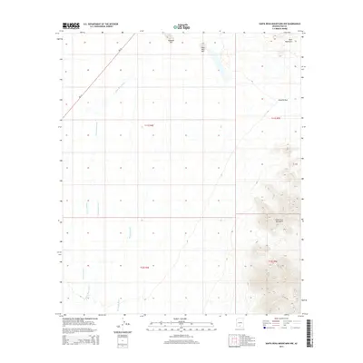 2014 Map of Santa Rosa Mountains NW, 2014 Print