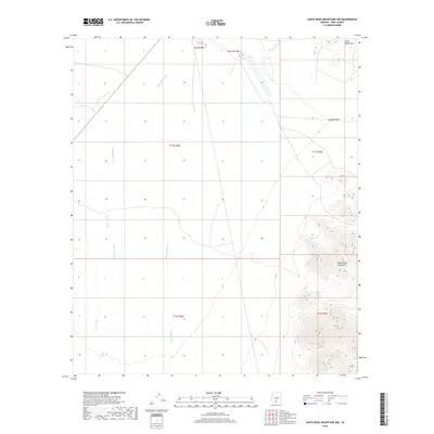 2018 Map of Santa Rosa Mountains NW, 2018 Print