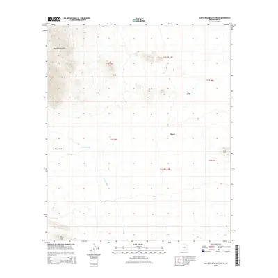 2014 Map of Santa Rosa Mountains SE, 2014 Print