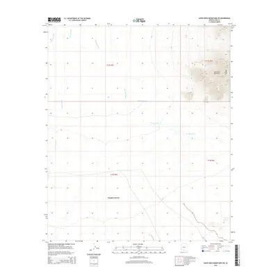 2014 Map of Santa Rosa Mountains SW, 2014 Print