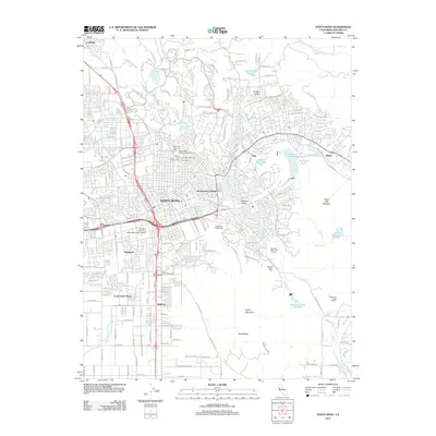 2012 Map of Santa Rosa, 2012 Print
