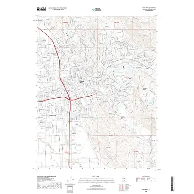 2018 Map of Santa Rosa, 2018 Print