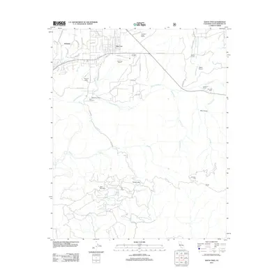 2012 Map of Santa Ynez, 2012 Print
