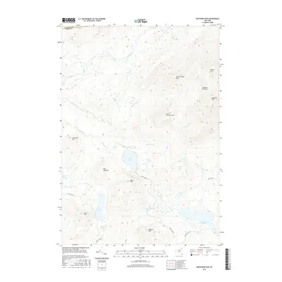 2016 Map of Santanoni Peak, 2016 Print