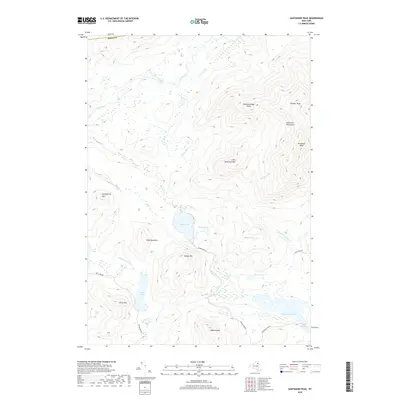 2019 Map of Santanoni Peak, 2019 Print