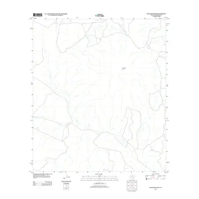 2012 Map of Santiago Peak, 2012 Print