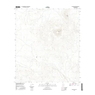 2016 Map of Santiago Peak, 2016 Print