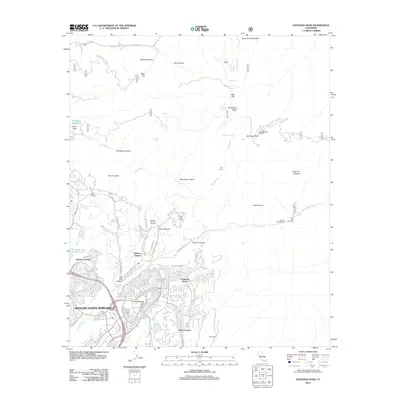 2012 Map of Santiago Peak, 2012 Print