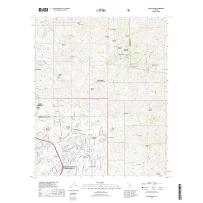 2018 Map of Santiago Peak, 2018 Print
