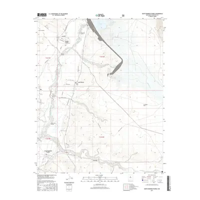 2017 Map of Santo Domingo Pueblo, 2017 Print