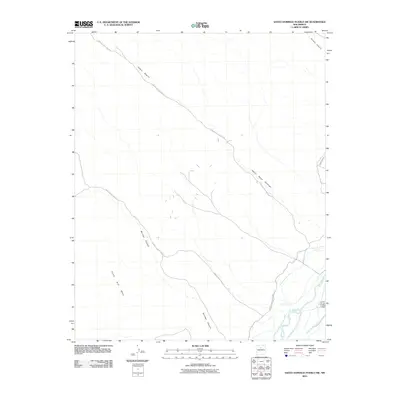 2010 Map of Santo Domingo Pueblo SW, 2010 Print