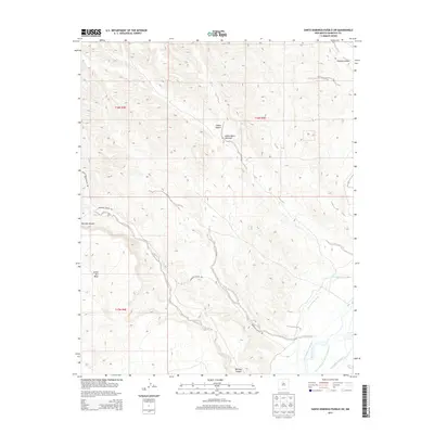 2013 Map of Santo Domingo Pueblo SW, 2013 Print