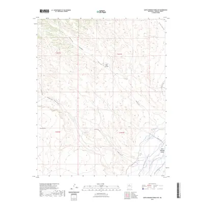 2023 Map of Santo Domingo Pueblo SW, 2023 Print