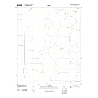 2010 Map of Santo Nino Canyon, 2010 Print