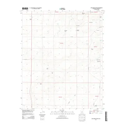 2013 Map of Santo Nino Canyon, 2013 Print
