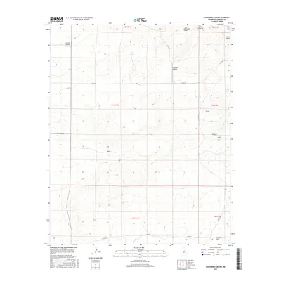 2017 Map of Santo Nino Canyon, 2017 Print