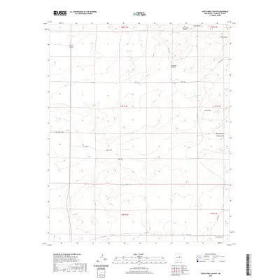 2020 Map of Santo Nino Canyon, 2020 Print