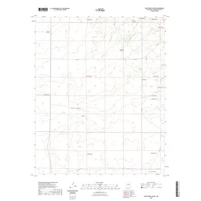 2023 Map of Santo Nino Canyon, 2023 Print