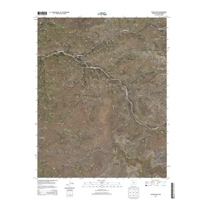2013 Map of Santos Peak, 2013 Print