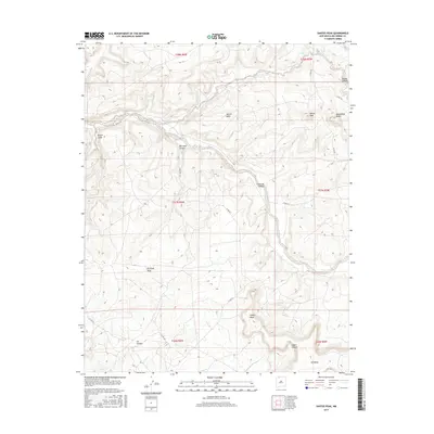 2017 Map of Santos Peak, 2017 Print