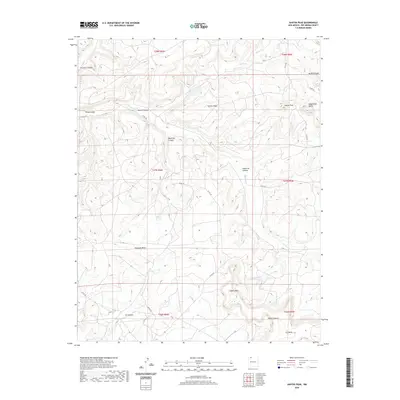 2020 Map of Santos Peak, 2020 Print