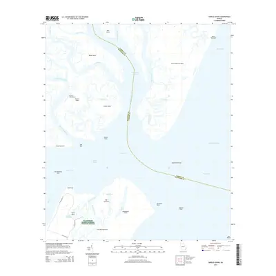 2014 Map of Sapelo Sound, 2014 Print