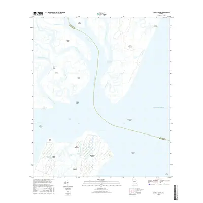 2017 Map of Sapelo Sound, 2017 Print