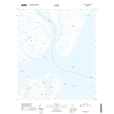 2020 Map of Sapelo Sound, 2020 Print