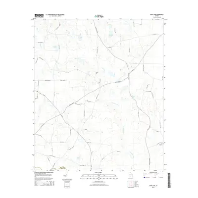 2014 Map of Sapps Lake, 2014 Print