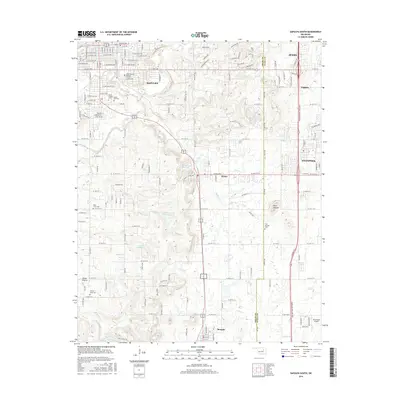 2016 Map of Sapulpa South, 2016 Print