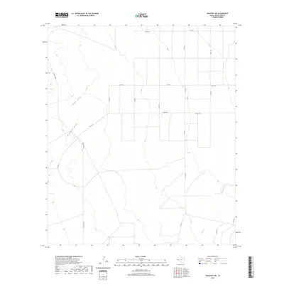 2019 Map of Saragosa NW, 2019 Print