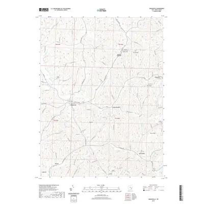 2019 Map of Sarahsville, 2019 Print