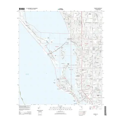 2015 Map of Sarasota, 2015 Print