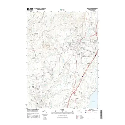 2016 Map of Saratoga Springs, 2016 Print