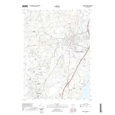 2019 Map of Saratoga Springs, 2019 Print