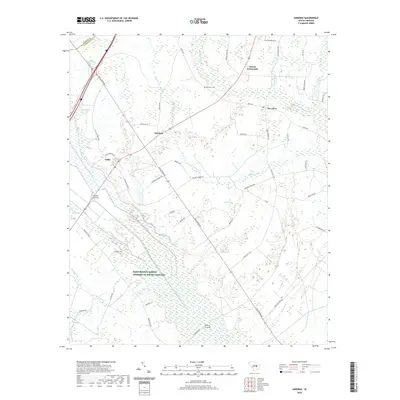 2020 Map of Sardinia, 2020 Print