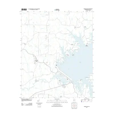 2012 Map of Sardis Dam, 2012 Print