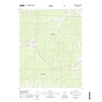 2019 Map of Sargents Mesa, 2019 Print