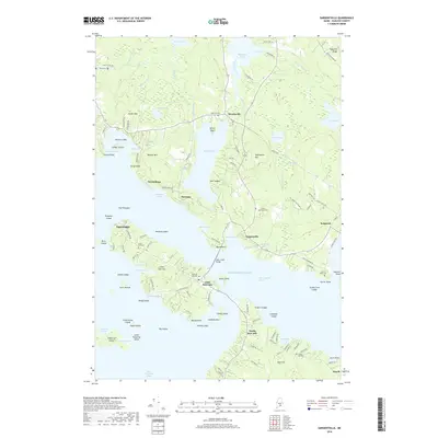 2018 Map of Sargentville, 2018 Print
