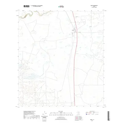 2019 Map of Sarita, 2019 Print