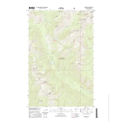 2017 Map of Saska Peak, 2017 Print