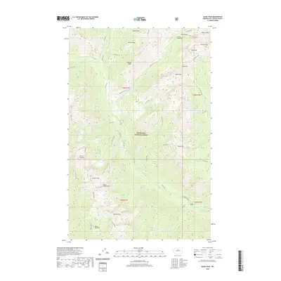 2020 Map of Saska Peak, 2020 Print