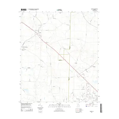 2014 Map of Sasser, 2014 Print