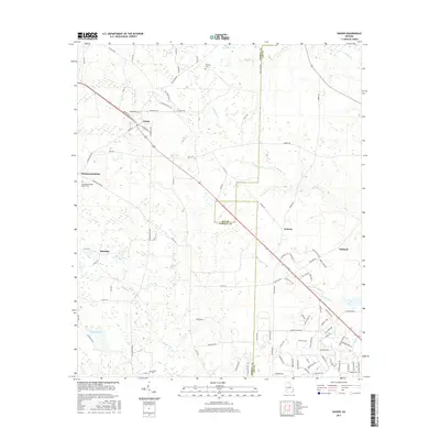 2017 Map of Sasser, 2017 Print