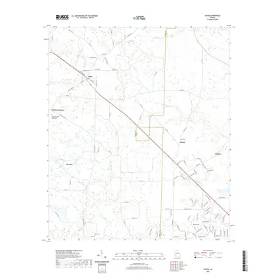 2020 Map of Sasser, 2020 Print