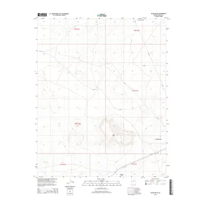 2014 Map of Satan Butte, 2014 Print