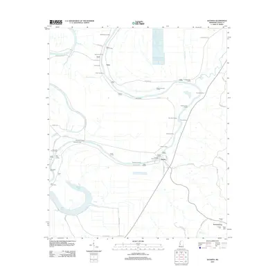 2012 Map of Satartia, 2012 Print