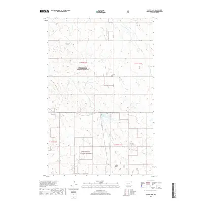 2017 Map of Sather Lake, 2017 Print