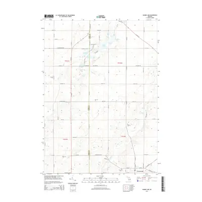 2014 Map of Saubee Lake, 2014 Print