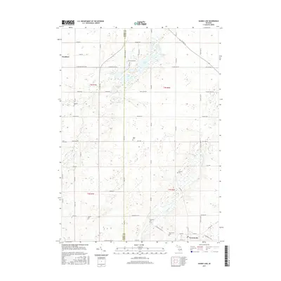 2017 Map of Saubee Lake, 2017 Print